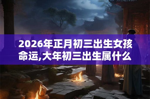 2026年正月初三出生女孩命运,大年初三出生属什么