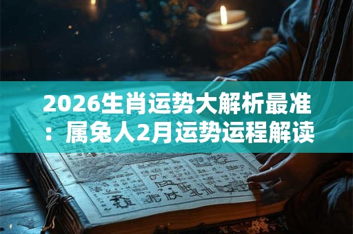 2026生肖运势大解析最准：属兔人2月运势运程解读 贵人指点偏财兴旺