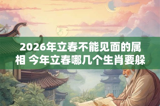 2026年立春不能见面的属相 今年立春哪几个生肖要躲春