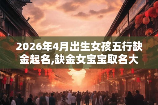 2026年4月出生女孩五行缺金起名,缺金女宝宝取名大全 2026年4月出生女孩五行缺金起名,缺金女宝宝取名大全