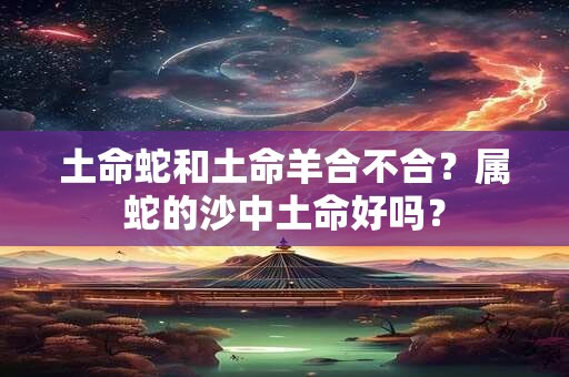 土命蛇和土命羊合不合？属蛇的沙中土命好吗？