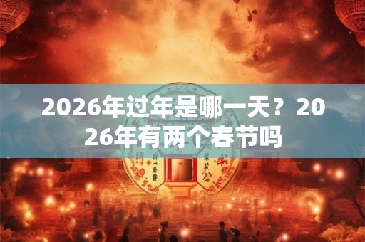 2026年过年是哪一天？2026年有两个春节吗