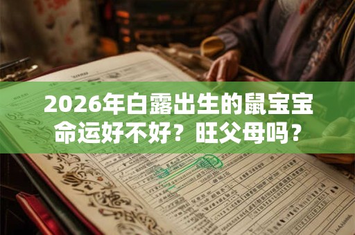 2026年白露出生的鼠宝宝命运好不好？旺父母吗？