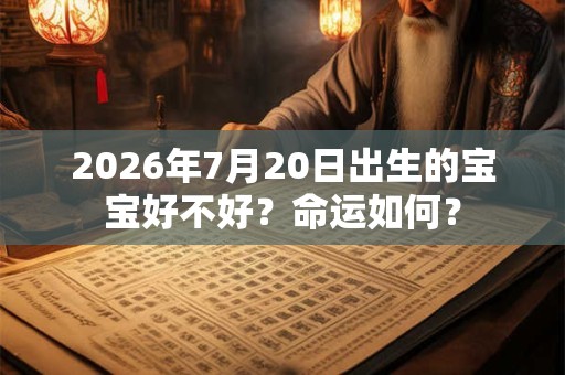 2026年7月20日出生的宝宝好不好？命运如何？
