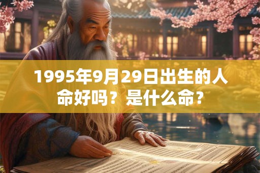 1995年9月29日出生的人命好吗？是什么命？