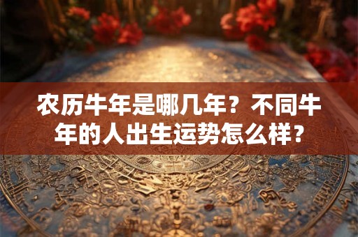农历牛年是哪几年?不同牛年的人出生运势怎么样? 农历牛年是哪几年?不同牛年的人出生运势怎么样?
