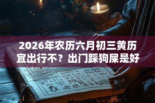 2026年农历六月初三黄历宜出行不?出门踩狗屎是好是坏 2026年农历六月初三黄历宜出行不?出门踩狗屎是好是坏
