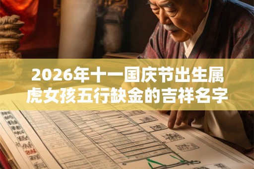 2026年十一国庆节出生属虎女孩五行缺金的吉祥名字