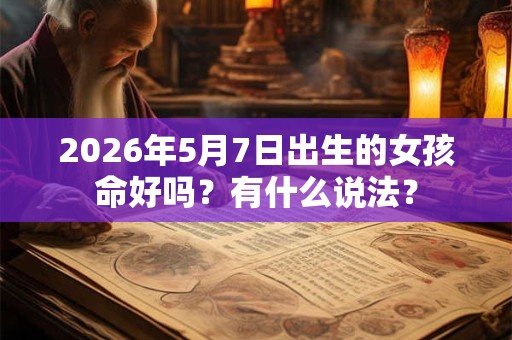 2026年5月7日出生的女孩命好吗?有什么说法? 2026年5月7日出生的女孩命好吗?有什么说法?