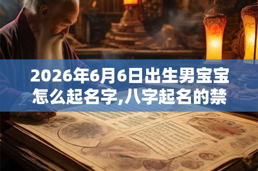 2026年6月6日出生男宝宝怎么起名字,八字起名的禁忌
