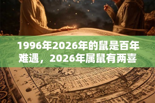 1996年2026年的鼠是百年难遇，2026年属鼠有两喜缠身