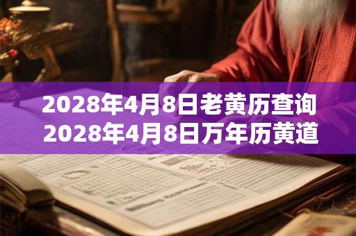 2028年4月8日老黄历查询 2028年4月8日万年历黄道吉日