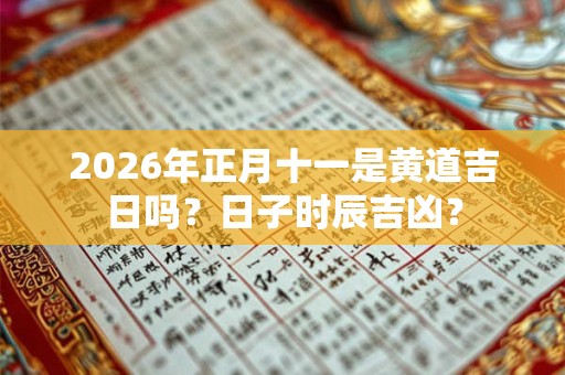 2026年正月十一是黄道吉日吗?日子时辰吉凶? 2026年正月十一是黄道吉日吗?日子时辰吉凶?