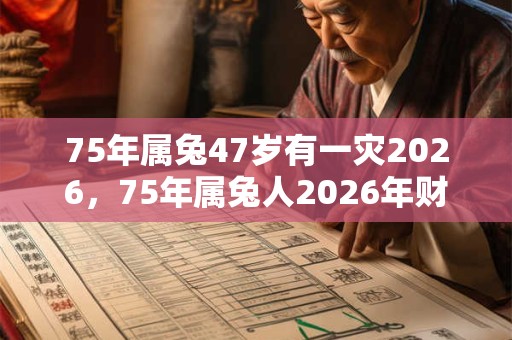 75年属兔47岁有一灾2026，75年属兔人2026年财运方位