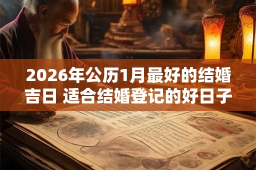 2026年公历1月最好的结婚吉日 适合结婚登记的好日子