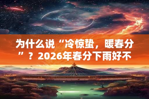 为什么说“冷惊蛰,暖春分”?2026年春分下雨好不好? 为什么说“冷惊蛰,暖春分”?2026年春分下雨好不好?