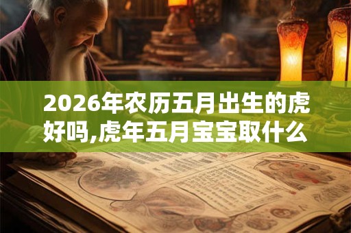 2026年农历五月出生的虎好吗,虎年五月宝宝取什么名好