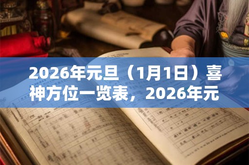2026年元旦（1月1日）喜神方位一览表，2026年元旦喜神查询