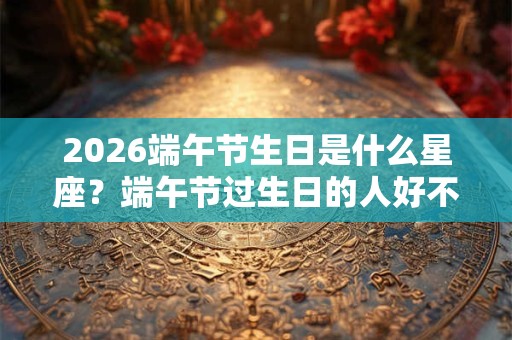 2026端午节生日是什么星座？端午节过生日的人好不好