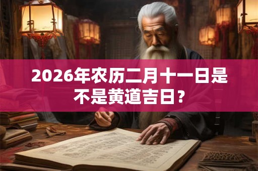 2026年农历二月十一日是不是黄道吉日？