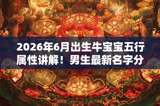 2026年6月出生牛宝宝五行属性讲解!男生最新名字分享 2026年6月出生牛宝宝五行属性讲解!男生最新名字分享