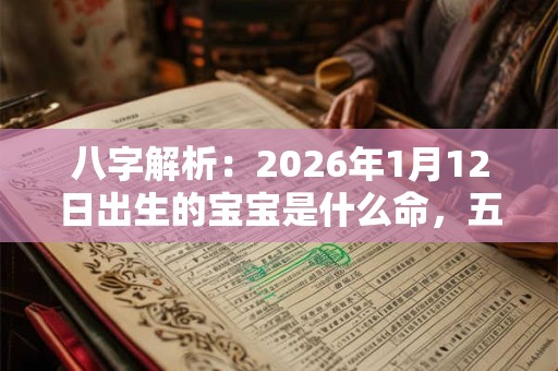 八字解析：2026年1月12日出生的宝宝是什么命，五行缺什么