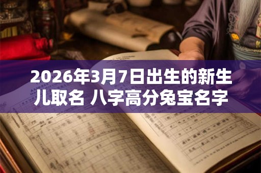 2026年3月7日出生的新生儿取名 八字高分兔宝名字 2026年3月7日出生的新生儿取名 八字高分兔宝名字