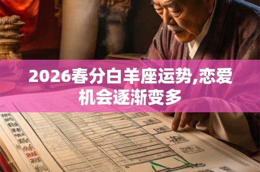2026春分白羊座运势,恋爱机会逐渐变多