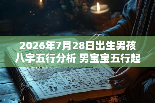 2026年7月28日出生男孩八字五行分析 男宝宝五行起名大全 2026年7月28日出生男孩八字五行分析 男宝宝五行起名大全