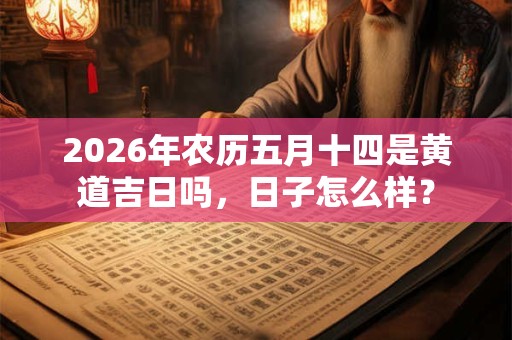 2026年农历五月十四是黄道吉日吗，日子怎么样？