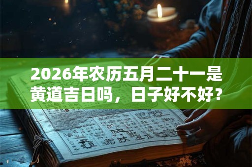 2026年农历五月二十一是黄道吉日吗，日子好不好？