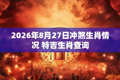 2026年8月27日冲煞生肖情况 特吉生肖查询