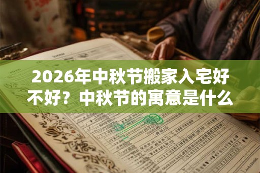 2026年中秋节搬家入宅好不好？中秋节的寓意是什么？