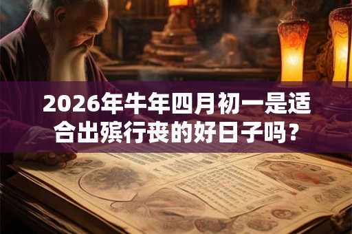 2026年牛年四月初一是适合出殡行丧的好日子吗? 2026年牛年四月初一是适合出殡行丧的好日子吗?