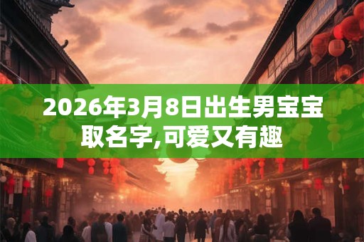 2026年3月8日出生男宝宝取名字,可爱又有趣