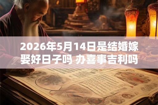 2026年5月14日是结婚嫁娶好日子吗 办喜事吉利吗 2026年5月14日是结婚嫁娶好日子吗 办喜事吉利吗