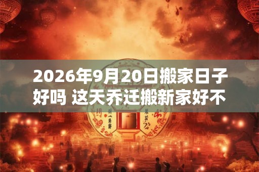 2026年9月20日搬家日子好吗 这天乔迁搬新家好不好 2026年9月20日搬家日子好吗 这天乔迁搬新家好不好