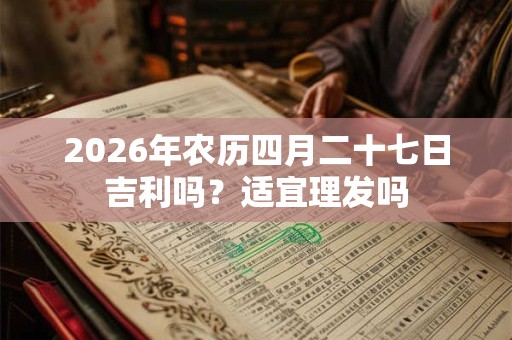 2026年农历四月二十七日吉利吗?适宜理发吗 2026年农历四月二十七日吉利吗?适宜理发吗