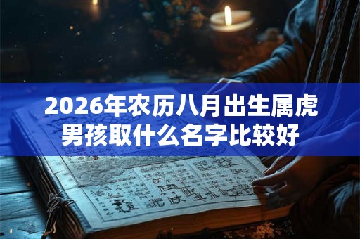 2026年农历八月出生属虎男孩取什么名字比较好