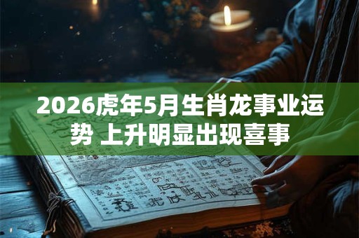 2026虎年5月生肖龙事业运势 上升明显出现喜事