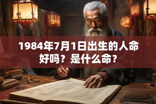 1984年7月1日出生的人命好吗？是什么命？