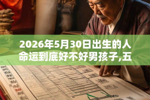 2026年5月30日出生的人命运到底好不好男孩子,五行运势详解