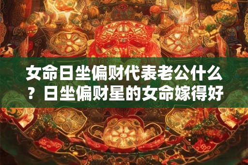 女命日坐偏财代表老公什么？日坐偏财星的女命嫁得好吗？