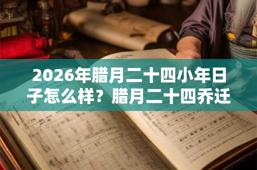 2026年腊月二十四小年日子怎么样？腊月二十四乔迁好吗？