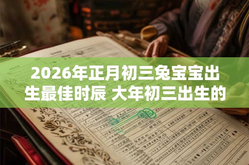 2026年正月初三兔宝宝出生最佳时辰 大年初三出生的孩子命好不好