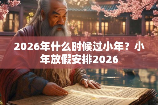 2026年什么时候过小年？小年放假安排2026