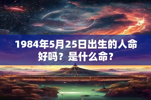 1984年5月25日出生的人命好吗?是什么命? 1984年5月25日出生的人命好吗?是什么命?