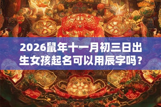 2026鼠年十一月初三日出生女孩起名可以用辰字吗? 2026鼠年十一月初三日出生女孩起名可以用辰字吗?
