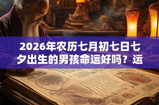 2026年农历七月初七日七夕出生的男孩命运好吗？运势怎么样