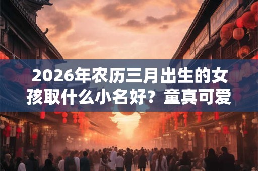 2026年农历三月出生的女孩取什么小名好？童真可爱